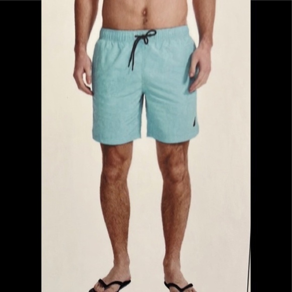 Náutica Men's Navy Blue Quick-Dry 8 “ Swim Trunk/XL